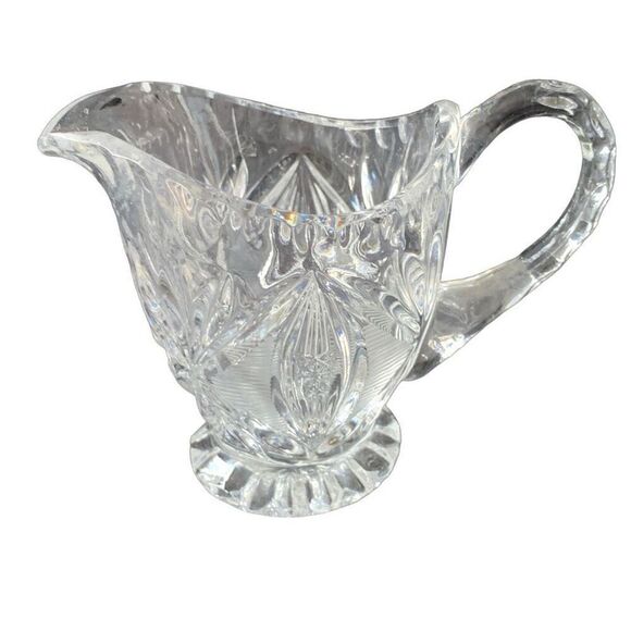 Vintage Crystal Footed Creamer Exquisite Design and Timeless Charm - Picture 7 of 13